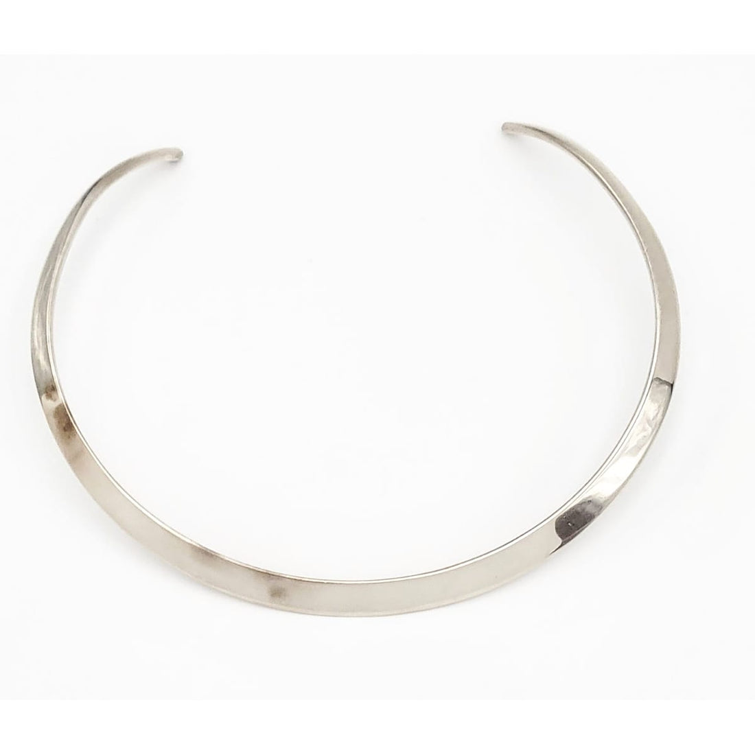 Niels Erik From Jewelry Danish Designer NE From Sterling Modernist Neck Ring Collar Necklace 1940s