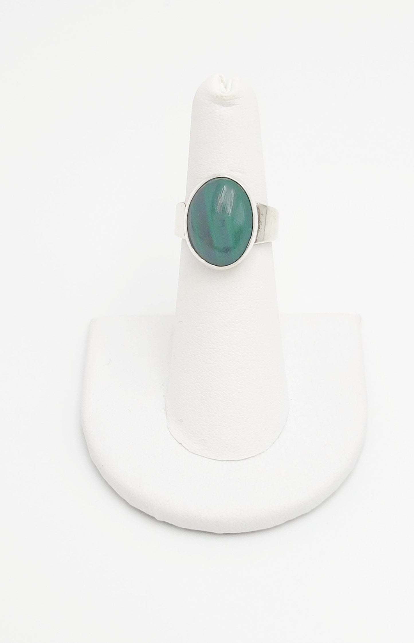 Niels Erik From Jewelry Danish Designer Niels Erik From Sterling Nephrite Modernist Ring Circa 1940s