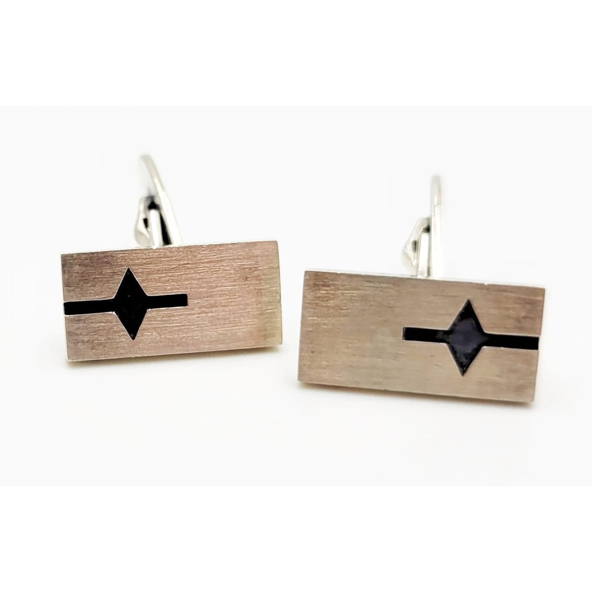 Niels Erik From Jewelry Danish Designer Niels Erik From Sterling Retro Atomic Cufflinks Circa 1940/50s