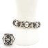 Niels Erik From Jewelry Designer Niels Erik From Denmark Sterling Silver Floral Bracelet Ring SET 1950s