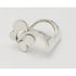 Niels Erik From Jewelry Niels Erik From Denmark Sterling 3D Modernist Square Flower Ring Circa 1960s