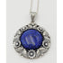 Niels Erik From Jewelry Niels Erik From Denmark Sterling & Lapis Lazuli Flora Fauna Flower Necklace 1940s