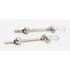 Niels Erik From Jewelry Niels Erik From Denmark Sterling Modernist Bar Link Ball Dangle Earrings 1960s