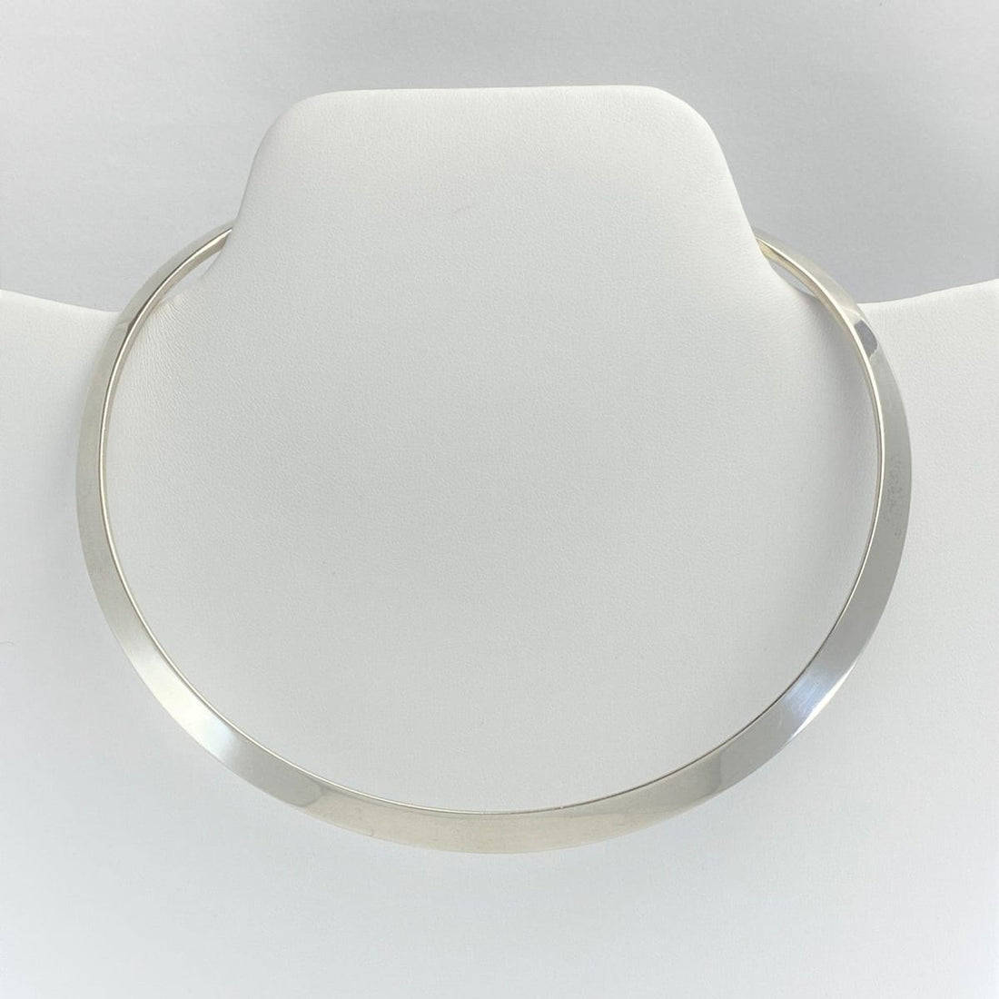 Niels Erik From Jewelry Vintage N.E. From Denmark 925 Minimalist Sterling Silver Choker Signed Danmark