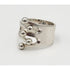 Norway Plus Designs Jewelry Designer Norway Plus Designs AGE Sterling Modernist 5 Prong Jester Ring 1960s