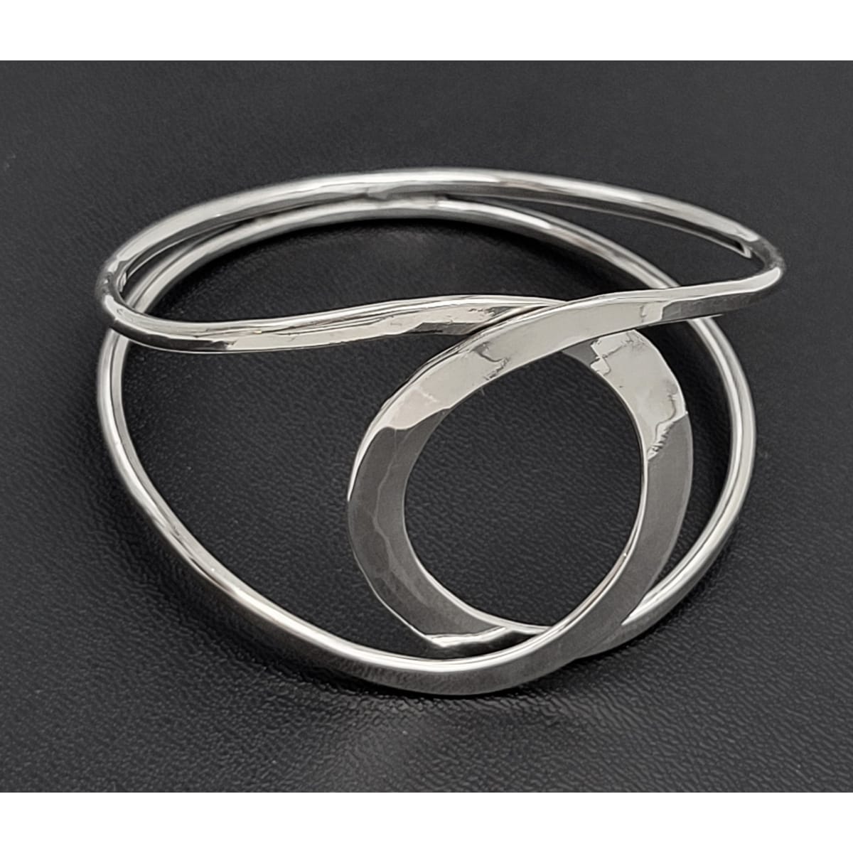 Norway Plus Designs Jewelry Norway Plus Designs Tone Vigeland Sterling Modernist Cuff Bracelet Circa 1960s