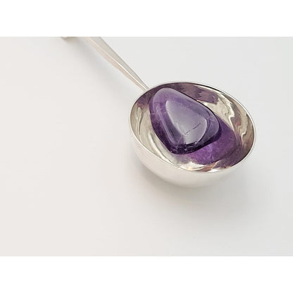 Norway Plus Designs Jewelry Superb EC NORWAY+Designs Modernist 3D Sterling Amethyst Pendant 1960s