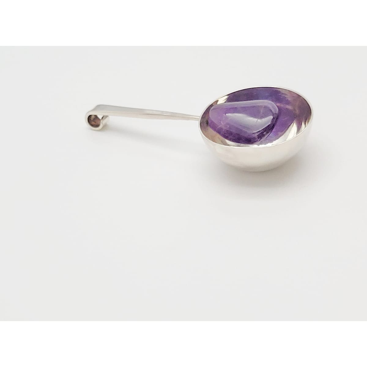Norway Plus Designs Jewelry Superb EC NORWAY+Designs Modernist 3D Sterling Amethyst Pendant 1960s