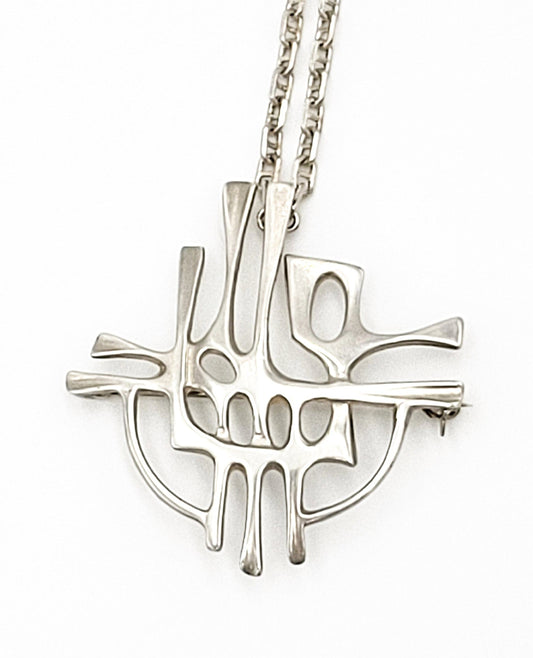Ostern Jewelry Norway Bjørn Østern Per Killingmo Sterling Corpus Kinetic Pendant RARE 73-74