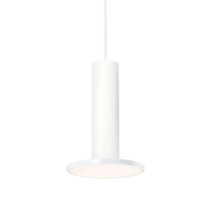 Pablo Cielo Lamps Pablo Designs "Cielo" Modernist Minimalist LED Pendant Light in All White NIB
