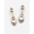 Patricia Allebrand Jewelry Designer Patricia Allebrand Sterling & Copper Modernist Earrings C. 1980/90s