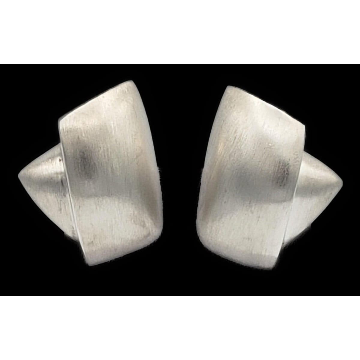 Patricia Von Musulin Jewelry Estate Patricia Von Musulin Sterling Modernist Runway Couture Earrings 1980s
