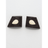 Patricia Von Musulin Jewelry Patricia Von Musulin Sterling Lucite & Stone Modernist Runway Couture Earrings 1980s