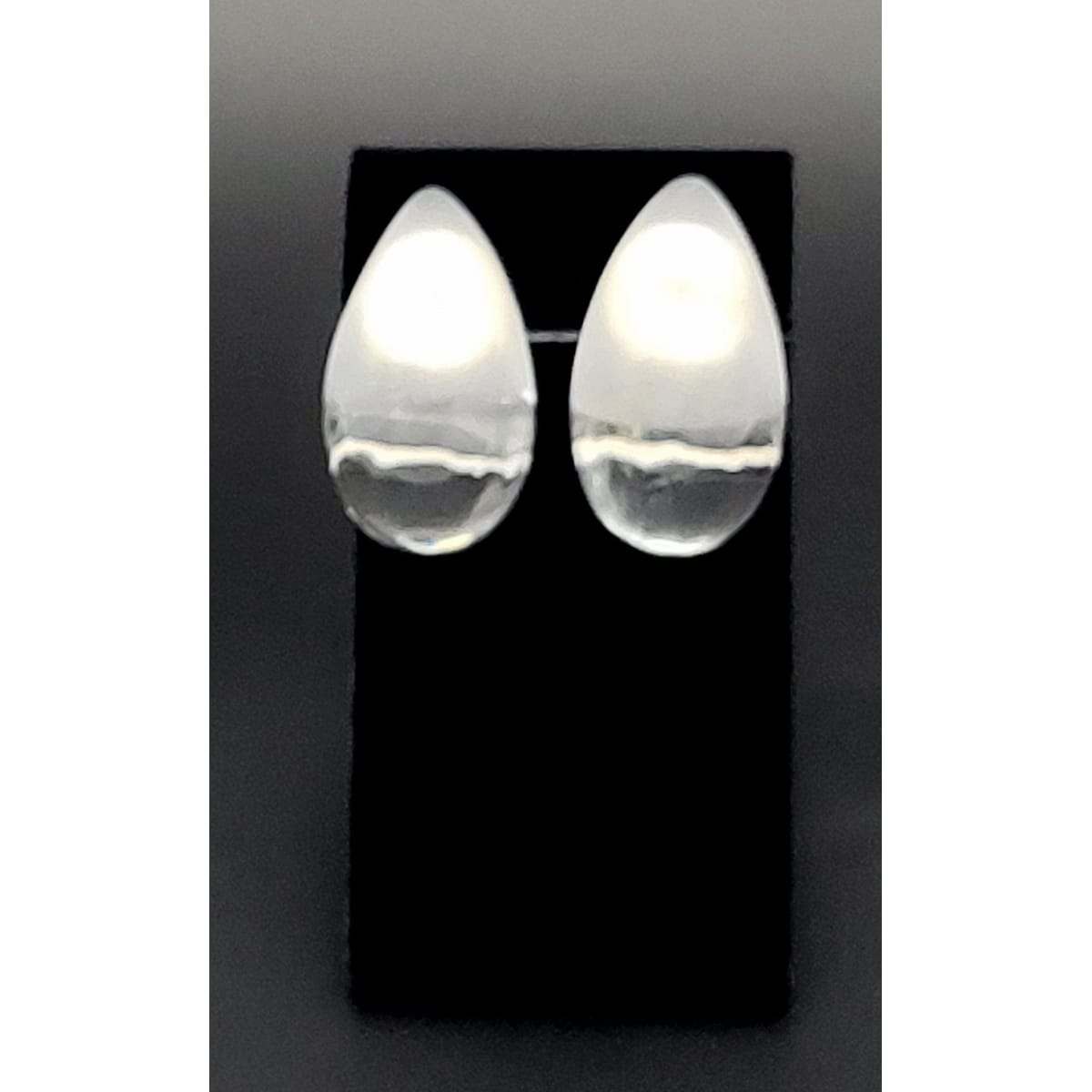 Patricia Von Musulin Jewelry RARE Patricia Von Musulin Sterling Lucite Modernist Runway Couture Earrings 1980s