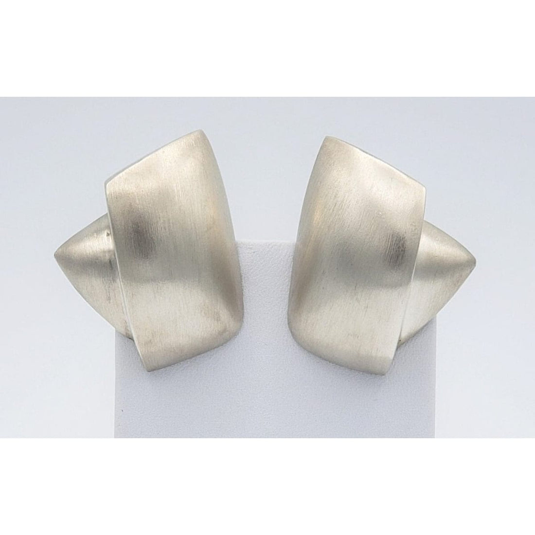 Patricia Von Musulin Jewelry Vintage Estate Patricia Von Musulin 925 Sterling Modernist Sculptural Earrings