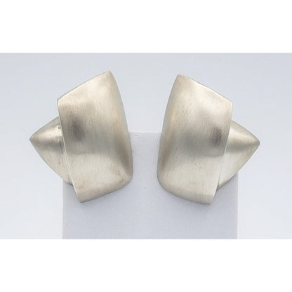 Patricia Von Musulin Jewelry Vintage Estate Patricia Von Musulin 925 Sterling Modernist Sculptural Earrings