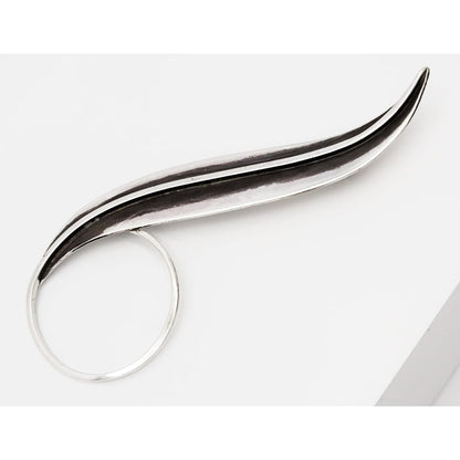 Paul Lobel Jewelry Rare NY Designer Paul Lobel Sterling Silver Enamel Modernist Brooch Circa 1950s