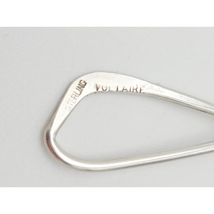 Paul Voltaire Jewelry RARE US Designer Paul Voltaire OOAK Sterling Abstract Modernist Necklace 1950s
