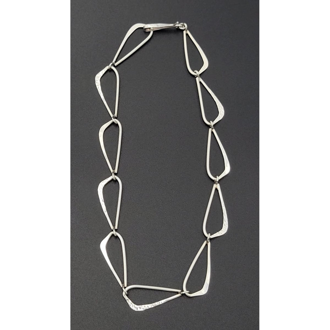 Paul Voltaire Jewelry RARE US Designer Paul Voltaire Sterling Abstract Modernist Necklace Circa 1950s
