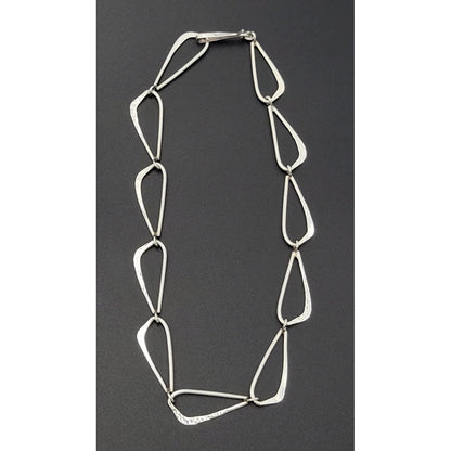 Paul Voltaire Jewelry RARE US Designer Paul Voltaire Sterling Abstract Modernist Necklace Circa 1950s