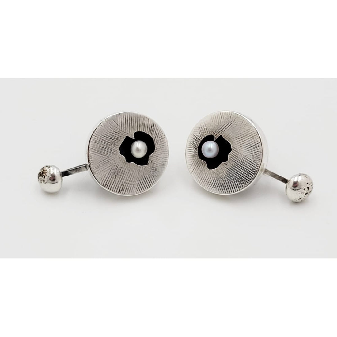 Peter Macchiarini Jewelry Super RARE Highly Desirable! Peter Macchiarini Early "Pod" Earrings Circa 1951