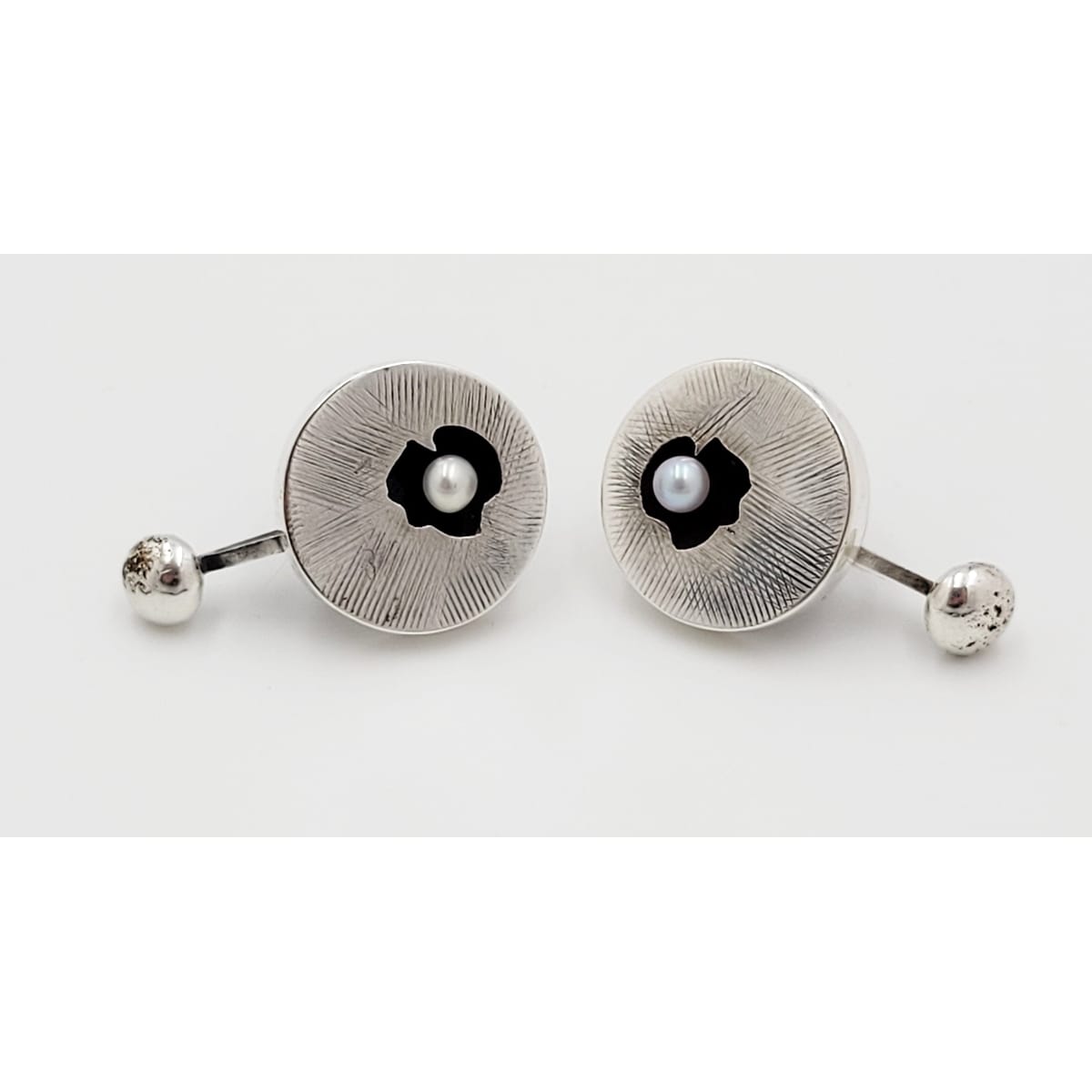 Peter Macchiarini Jewelry Super RARE Highly Desirable! Peter Macchiarini Early "Pod" Earrings Circa 1951