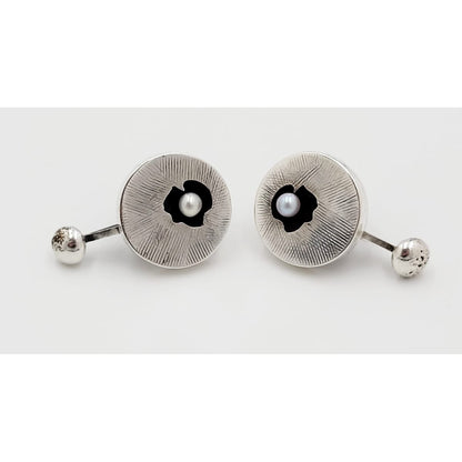 Peter Macchiarini Jewelry Super RARE Highly Desirable! Peter Macchiarini Early "Pod" Earrings Circa 1951