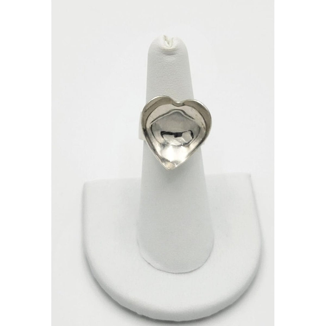 Peter Von Post Jewelry Vintage Swedish Designer Peter Von Post Sterling Silver Modernist Heart Face Ring