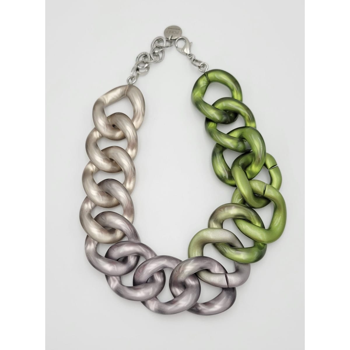 Pono Joan Goodman Jewelry Designer PONO Italy Massive Lucite Runway Couture Statement Necklace