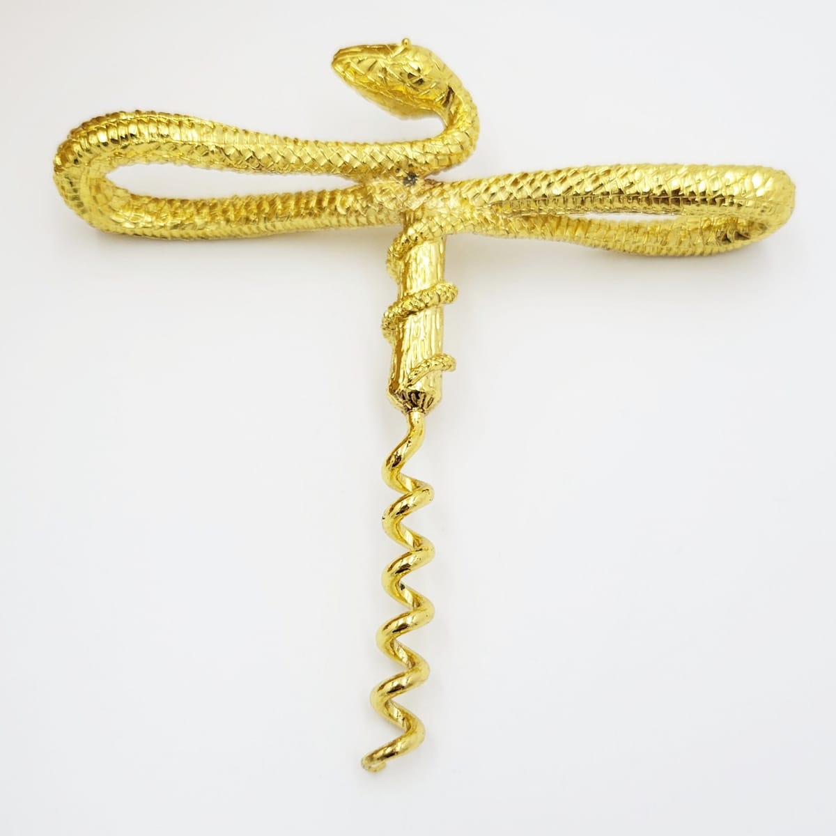Pottery Barn Corkscrew Rare Vintage Pottery Barn Limited Edition Gold Plated Serpent Corkscrew NIOB