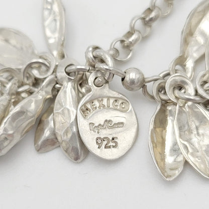 Raful Cano Jewelry Mexican Modernist Designer Cano Sterling Lariat Tassel Necklace Circa 1990s