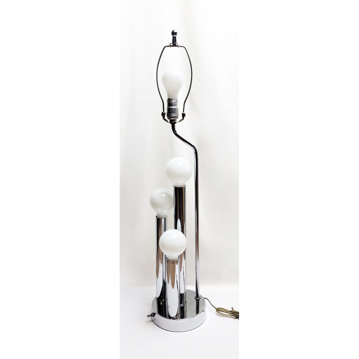 Robert Sonneman Lighting MCM Robert Sonneman Modernist 4 Pillar Tall Architectural Table Lamp 1960/70s
