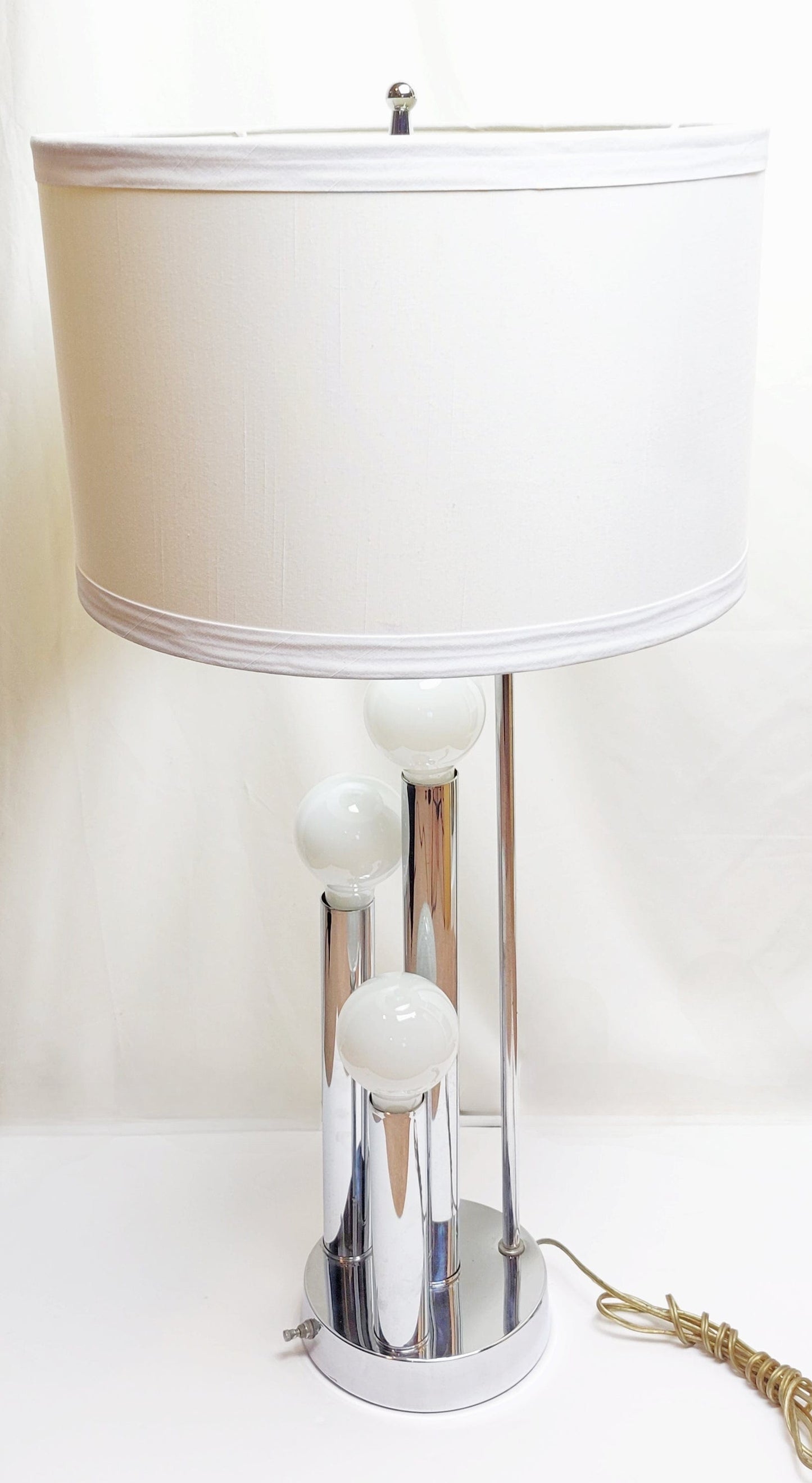 Robert Sonneman Lighting MCM Robert Sonneman Modernist 4 Pillar Tall Architectural Table Lamp 1960/70s