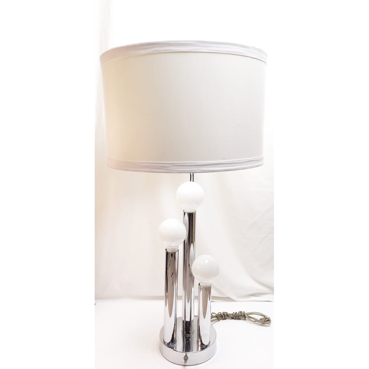 Robert Sonneman Lighting MCM Robert Sonneman Modernist 4 Pillar Tall Architectural Table Lamp 1960/70s