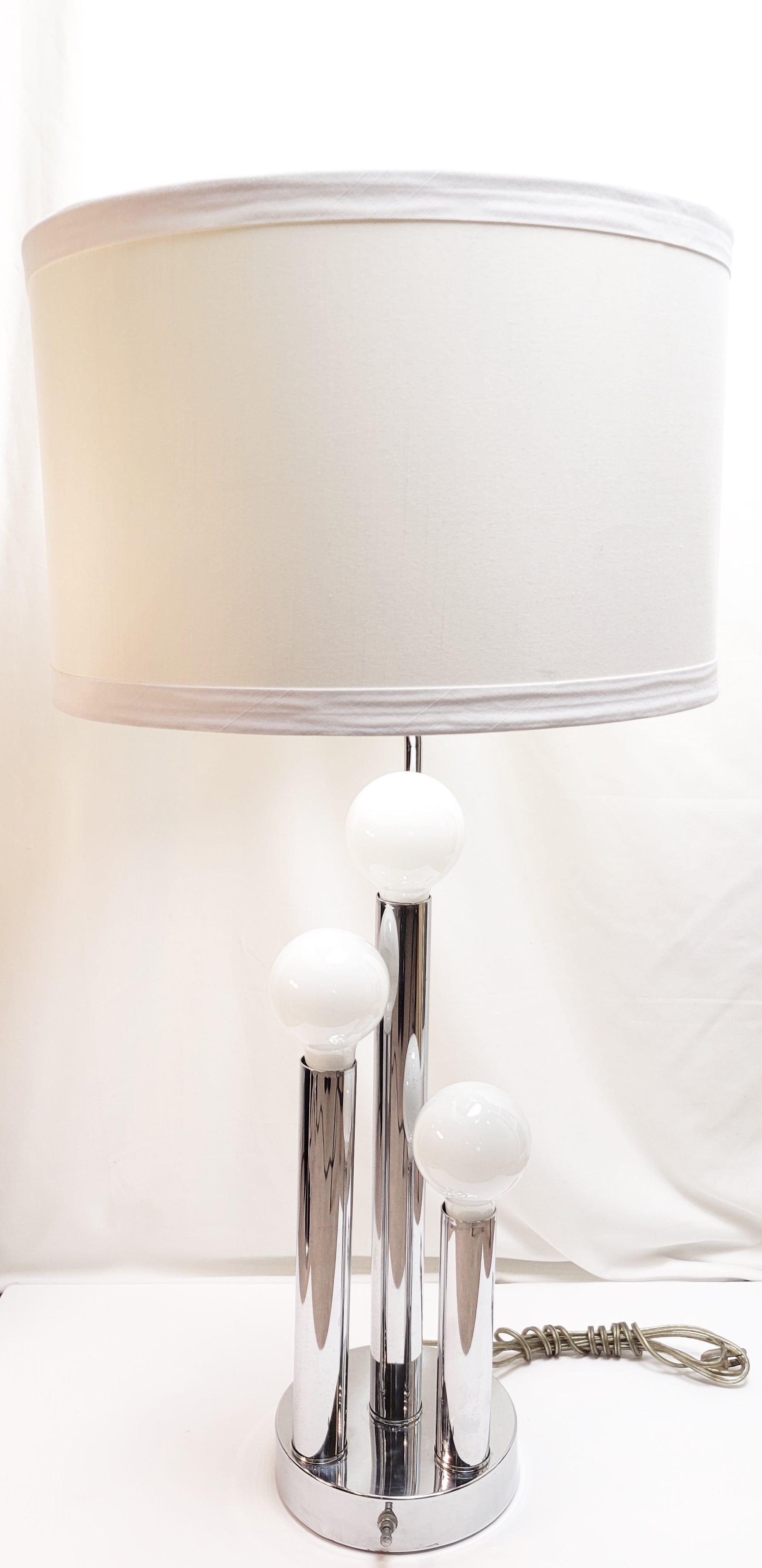 Robert Sonneman Lighting MCM Robert Sonneman Modernist 4 Pillar Tall Architectural Table Lamp 1960/70s