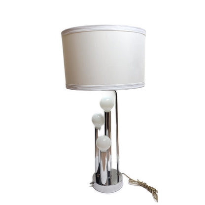 Robert Sonneman Lighting MCM Robert Sonneman Modernist 4 Pillar Tall Architectural Table Lamp 1960/70s
