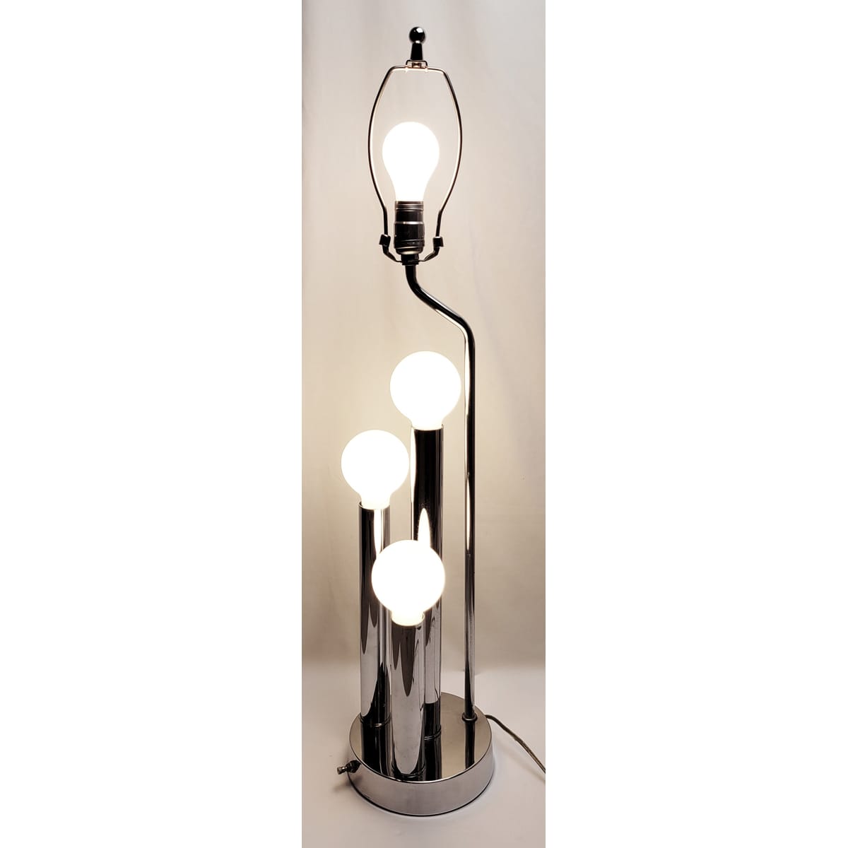 Robert Sonneman Lighting MCM Robert Sonneman Modernist 4 Pillar Tall Architectural Table Lamp 1960/70s