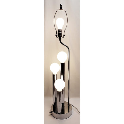 Robert Sonneman Lighting MCM Robert Sonneman Modernist 4 Pillar Tall Architectural Table Lamp 1960/70s