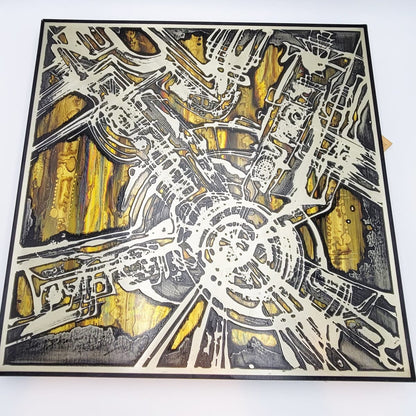Rohne Art 1971 Bernhard Rohne Brutalist Mixed Metal Wall Sculpture Hand Signed/Dated