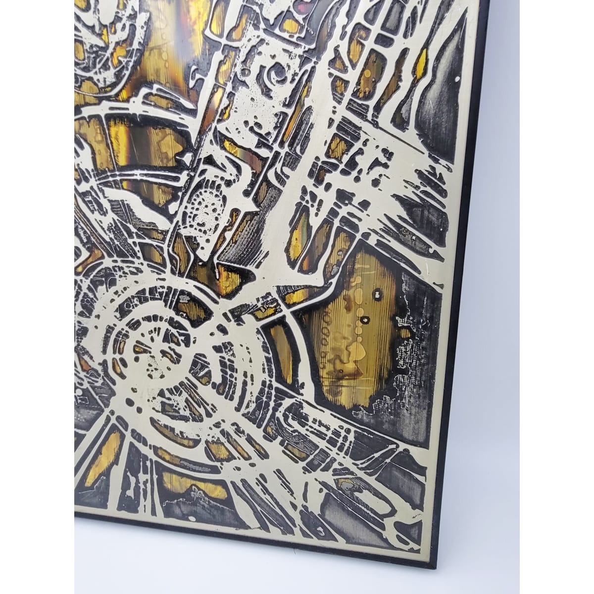 Rohne Art 1971 Bernhard Rohne Brutalist Mixed Metal Wall Sculpture Hand Signed/Dated