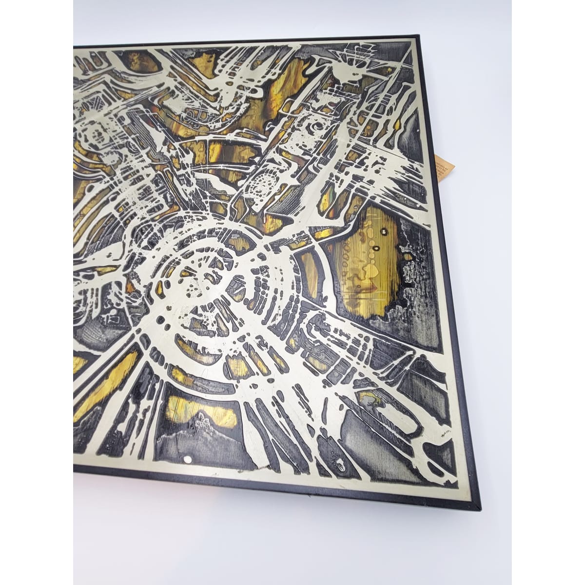 Rohne Art 1971 Bernhard Rohne Brutalist Mixed Metal Wall Sculpture Hand Signed/Dated