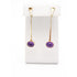 Ronald Hayes Pearson Jewelry US Designer Ronald H Pearson 14K Amethyst Long Modernist Earrings &