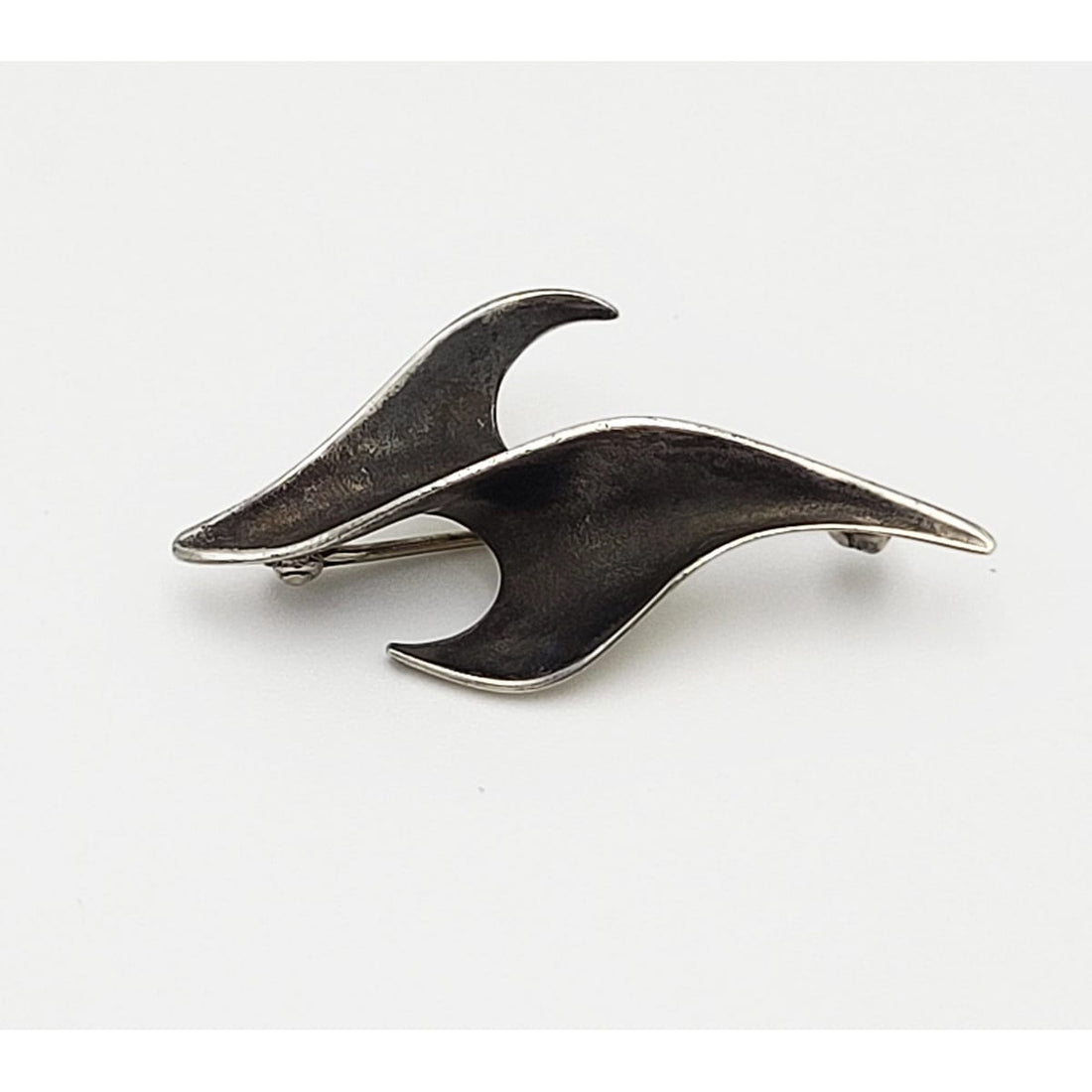 Ronald Hayes Pearson Jewelry USA Designer Ronald Hayes Pearson Abstract Modernist Sterling Brooch 1960s