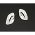 Sandra Baker Jewelry SYB Sandra "Sandy" Baker Abstract Modernist Sterling & 14k Earrings Circa 1980&