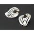 Sandra Baker Jewelry SYB Sandra "Sandy" Baker Abstract Modernist Sterling 14k Earrings Circa 1980s
