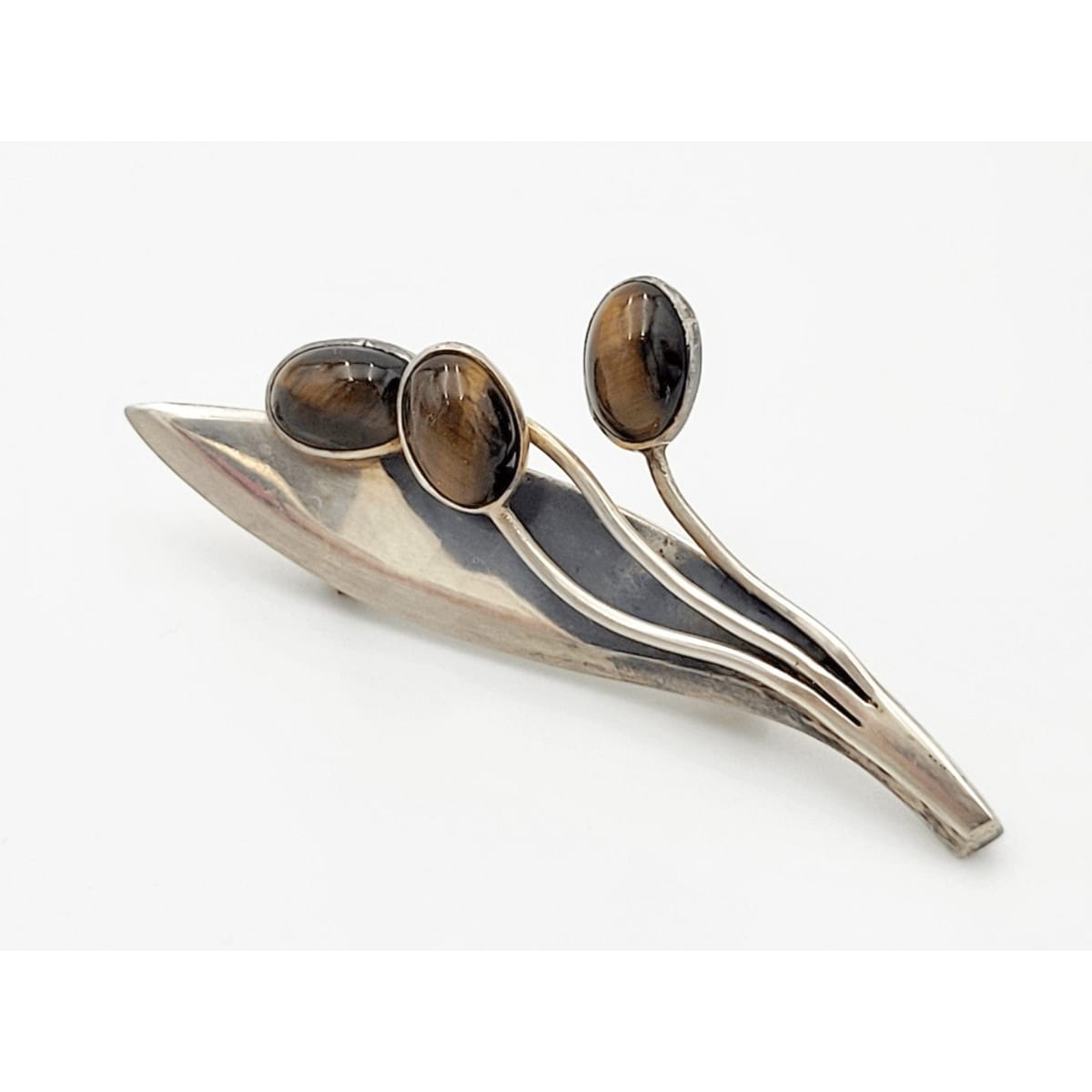 Sigi Tasco Jewelry Designer Sigi Pineda Taxco Modernist Sterling Tiger&