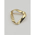 Skal Jewelry Modernist 14K Gold SKAL Infinity Triangles Brooch Pin Pendant Circa 40&