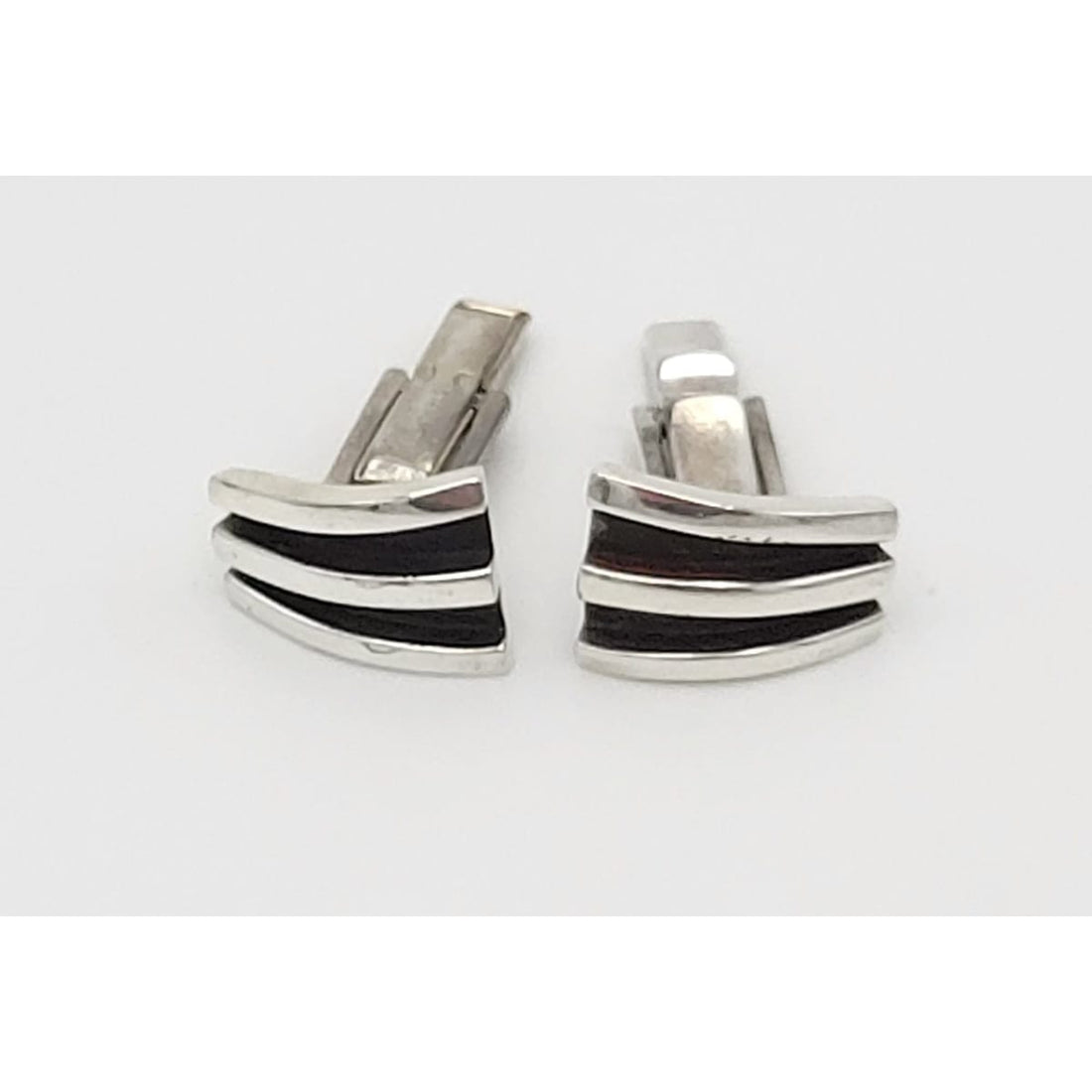 Sklar Jewelry Iconic US Designer Phyllis Sklar Modernist Sterling Cufflinks RARE 50/60s