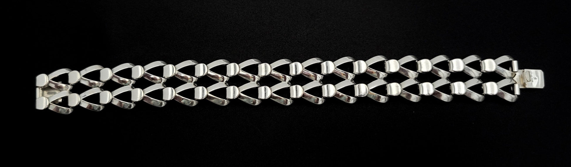 Sterling Bracelet Jewelry Designer Sterling Abstract Modernist Studio Bracelet