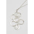 Sterling Jewelry Artisan Abstract Modernist Sterling Silver Large Statement Pendant Necklace
